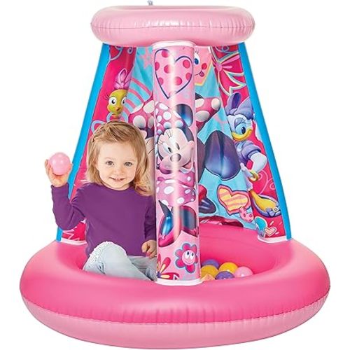 Minnie Mouse Kids Ball Pit, 1 Inflatable & 15 Soft-Flex Balls