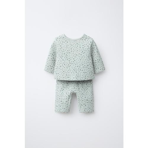 2-IN-1 JUMPER JACKET AND FLORAL PANTS SET - Greenish | ZARA United States