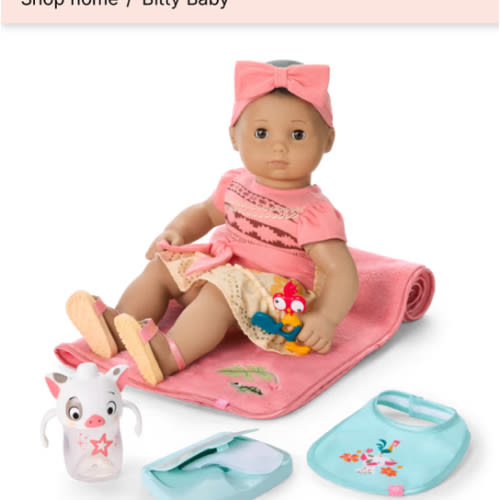 Disney Princess Moana Cuddle & Care Set with Bitty Baby® Doll by American Girl®