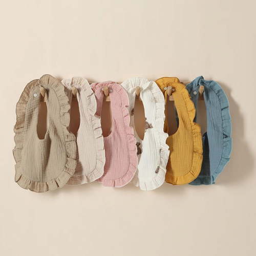 6pcs Baby , Baby Bibs Bibs for Unisex Bandana Drool, Solid Colors Bibs Cotton for Feeding and Drooling