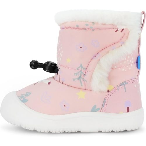 JAN & JUL Insulated Snow Boots for Babies, Water Resistant Trail Booties with Faux Fur Lining