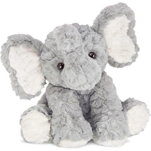 Bearington Collection Dinky Plush Stuffed Elephant for Baby - 11-Inch Stuffed Animal