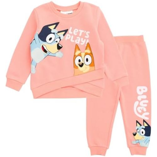 Bluey Fleece Sweatshirt and Jogger Set Toddler to Big Kid