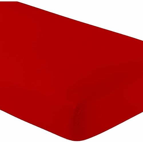 2-Pack 100% Cotton Red Crib Sheets for Boys, Girls, Jersey Fitted Crib Sheet, Baby Crib Sheets, Cotton Breathable Crib Sheet, Red Crib Mattress Sheet, Baby Mattress Sheets by Destiny Crescent Bedding