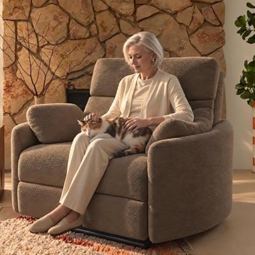 FLEXISPOT Mochi-Pro 54" Zero-Wall Power Recliner, 450 lbs, Anti-Pinch