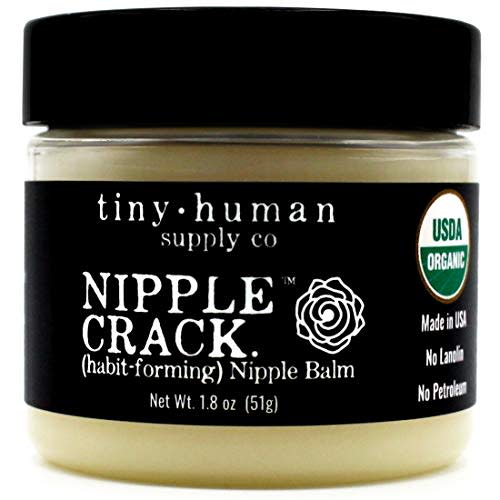 Nipple Crack Nipple Balm 1.8oz, Organic Lanolin Free Breastfeeding Nipple Cream for Nursing Mothers, All Natural, No Need to Wash Off, Safe for Baby and Mama…