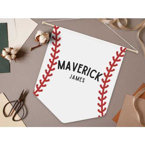 Baseball Name Banner Custom Boy Name Sign Nursery Name Sign Boy Name Banner Baseball Theme Room Decor Baseball Name Sign Boy Room Decor