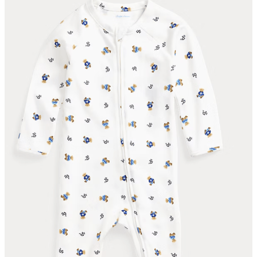Polo Bear Cotton Interlock Coverall