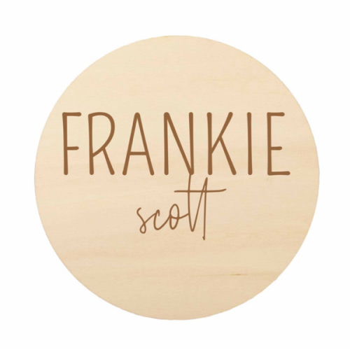 Personalized Wood Announcement | Block