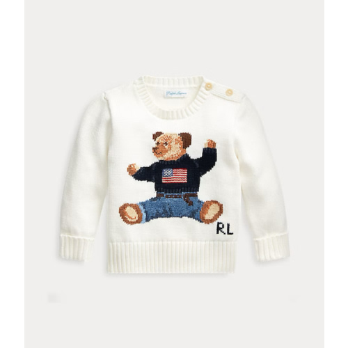 Baby Boy Polo Bear Cotton Sweater | Ralph Lauren