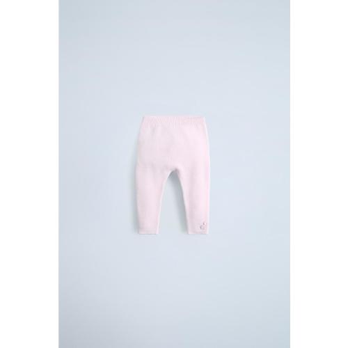 FLORAL KNIT PANTS - Pale pink | ZARA United States