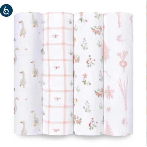 Country Floral Cotton Muslin Swaddle 4 Pack | aden + anais