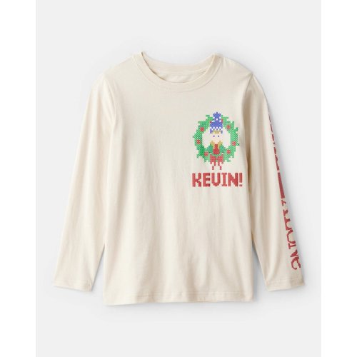 Boys Christmas Home Alone Long-Sleeve Graphic Tee - Cream - Carter's | Carter's