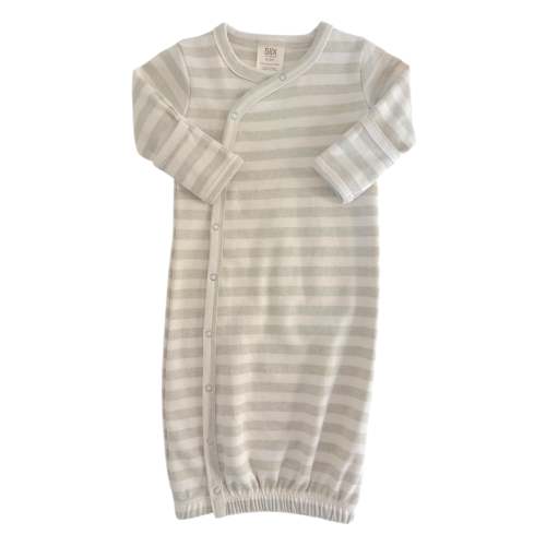 Sage Stripe / Organic Gown