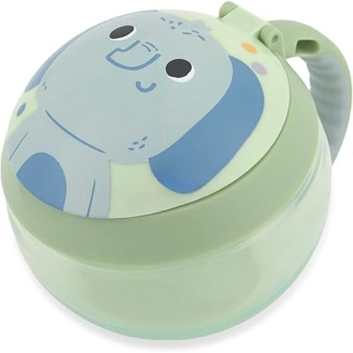Skip Hop Baby Snack Container Mealtime Snack Cup, Holds 7.5oz. Besties Squad, Elephant