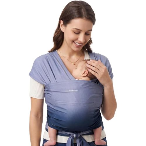 Momcozy Baby Wrap Carrier, Easy-On 2-Piece Design, Newborn to 33 lb
