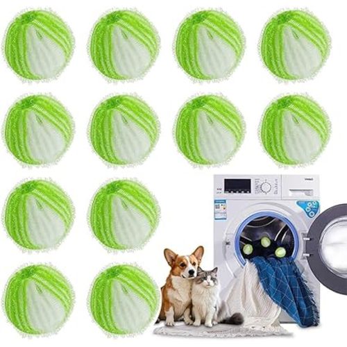 Hair Remover for Laundry Reusable Lint Catcher and Washing Machine Dryer Balls for Removing Dog and Cat Fur from Clothing