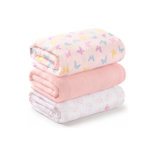 3-Pack Lyra Muslin Swaddle Blankets, Medium