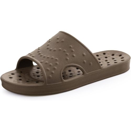 shevalues Shower Shoes for Women Men with Arch Support Quick Drying Pool Slides Lightweight Beach Sandals with Drain Holes