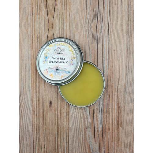 Herbal Salve: First Aid Ointment for Minor Cuts, Scrapes, Eczema and Psorasis