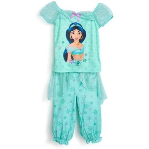 Disney Girls' Princess Dress Nightgown, Fantasy Gown, Soft & Cute Pajamas for Kids