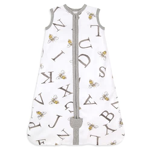 Burt's Bees Baby Infant Wearable Blanket, Organic Cotton Unisex Beekeeper - Light Weight 0.5 TOG or Medium Weight 1.5 TOG