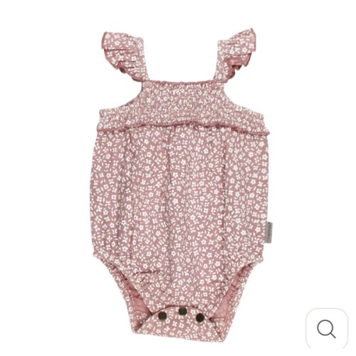 Taffy Floral | Organic Muslin Sleeveless Bodysuit – L'ovedbaby