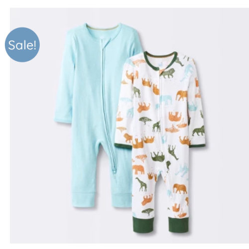 Safari Animals Zip Romper - Cloud Island™ Innovations.