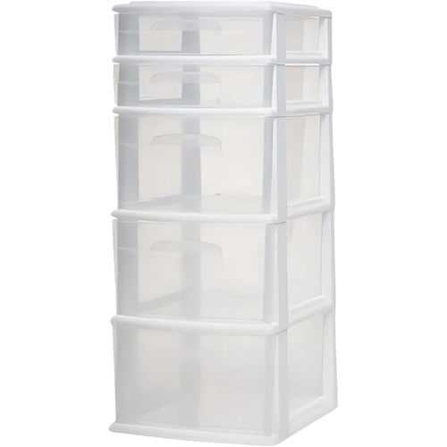 Plastic 5 Clear Drawer