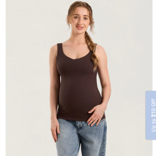 Natrelax® V Neck Nursing Tank Top
