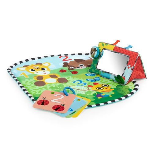 Baby Einstein Discover Garden Tummy Time Baby Playmat and Mirror: Abstract Pattern