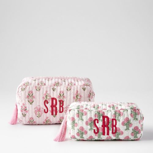 Block Print Travel Pouch Set