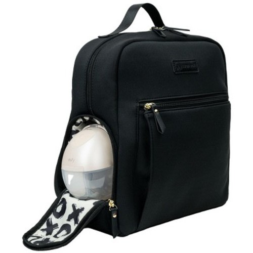 Sarah Wells Fifi Mini Breast Pump Bag – 13" Neoprene Backpack for Wearable Pumps – Insulated, Lightweight, Washable Black