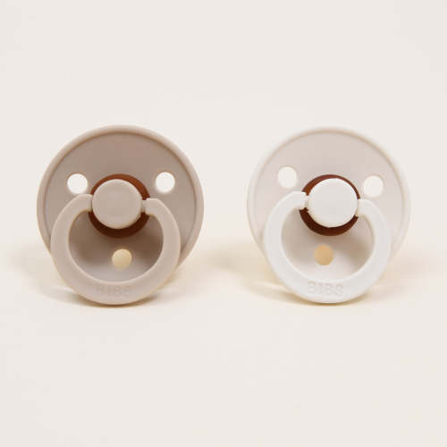 Bibs Pacifier Set | Vanilla & Ivory – Baby Beau and Belle