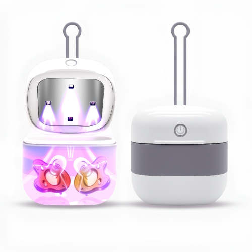 Snappy Smart Portable Pacifier UV Sterilizer | Baby Bottle Nipple & Pacifier Cleaner Travel UV Light Sanitizer for Pacifiers, Nipples, Earbuds, Jewelry, Dental Guards, Toothbrush Heads & More