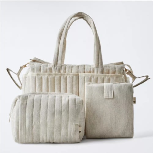 STRIPED DIAPER BAG PACK