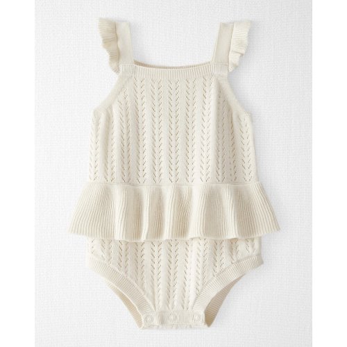 Baby Girl Organic Cotton Sweater Knit Bubble - Little Planet | Carter's