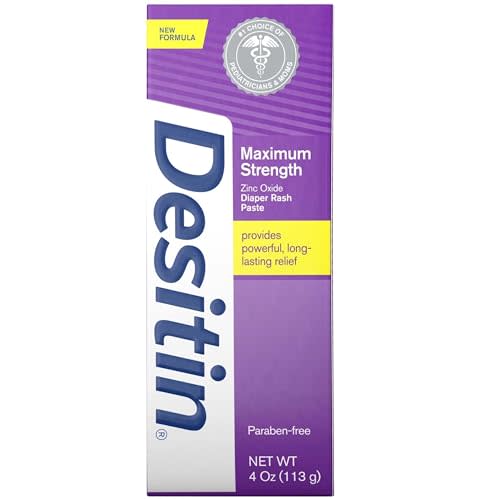 DESITIN Maximum Strength Diaper Rash Paste, 3 Pack (4 Ounce)