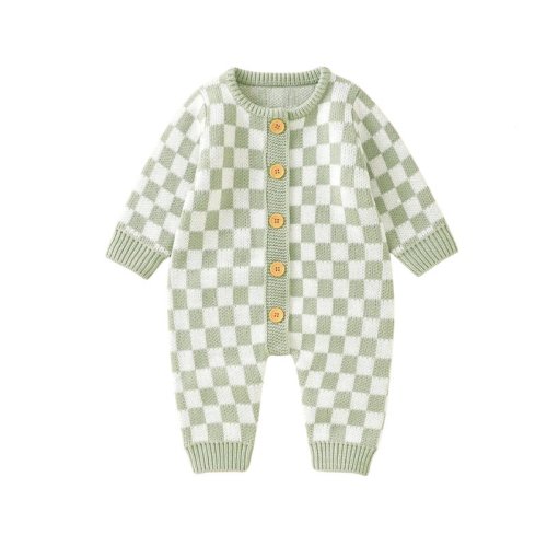 Checkerboard Sweater Onesie – The Ollie Bee