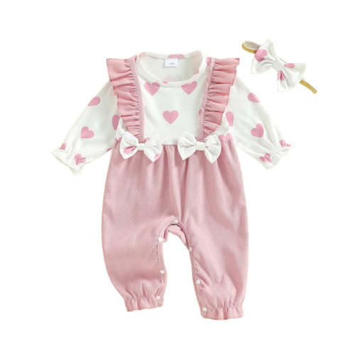 HEARTS Corduroy Jumpsuit - Hazel & Bo