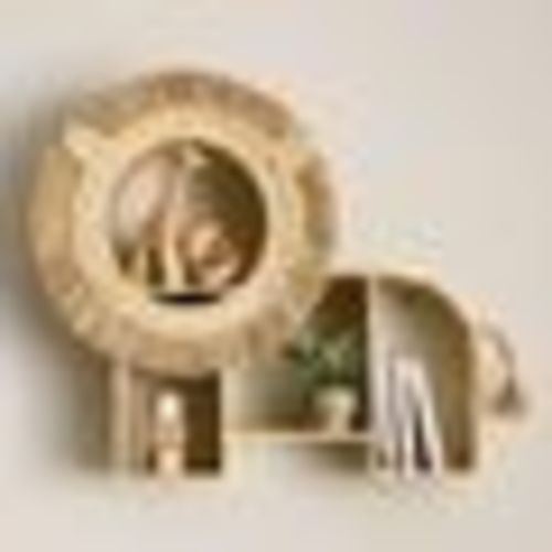 Rattan Lion Shaped Shelf