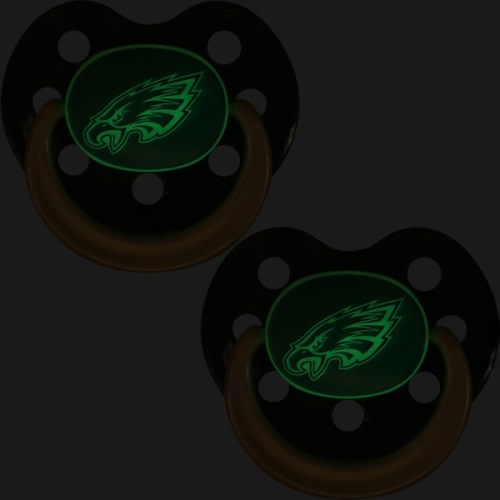 Philadelphia Eagles Infant 2-Pack Glow Pacifier
