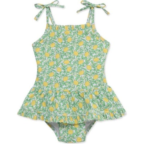 Lemon Smocked UPF 50+ One-Piece Swimsuit