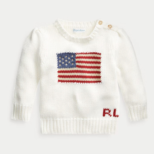 American Flag Sweater | Sweaters BABY GIRL (0-24 months) | Ralph Lauren