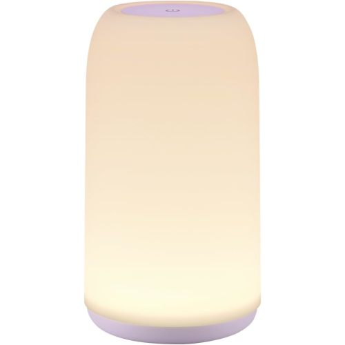 Touch Bedside Table Lamp, [Sleek Design & RGB Mode] 3 Way Dimmable Small Lamp for Bedroom, LED Lamp with Warm White Lights, Multi-Color Smart Nightstand Lamp for for Living Room Home Gifts