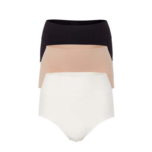 Ingrid & Isabel For Every Belly Women's Maternity Cotton Jersey C-Section Brief Panties, 3-Pack, Sizes S-XXXL