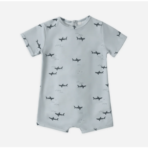 Shorty One-Piece Sharks - 0-3m