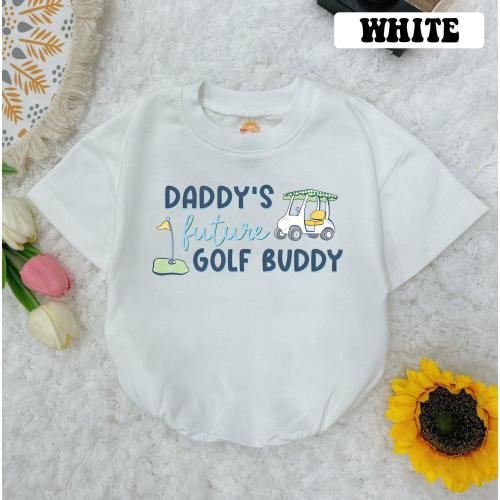 Daddy&#39;s Future Golf Buddy Bubble Romper, Boy Golfing Buddy, Daddy&#39;s future, baby Announcement, Baby Showers Gift, Father&#39;s day