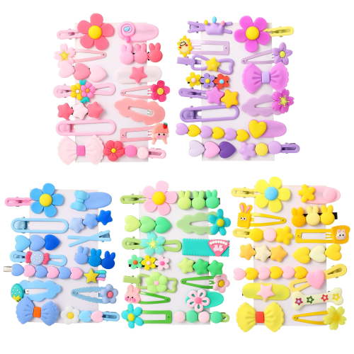 Bocaoying 70 Pcs Girl Hair Clips, Cute Hair Accessories for Kids,Hairpin Candy colored girls hair accessories, Kids Clips Styling, Flower Bow Butterflies Fruits Butterfly