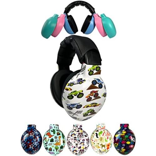 ZIPZ Baby & Toddler Earmuffs - ANSI-Certified Noise Protection, Audiologist-Recommended, Interchangeable Shells (0-4 Yrs)